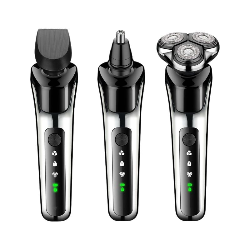 Rasoio elettrico Kwai tre in uno con dispositivo per basette e peli del naso_voghion.com