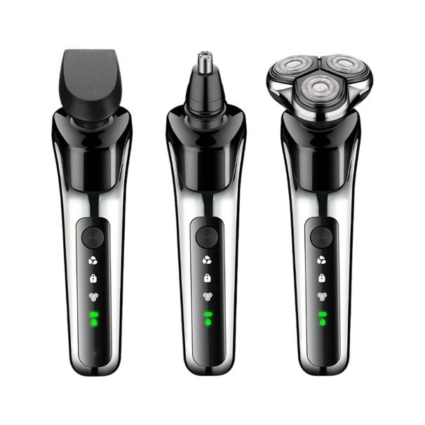 Rasoio elettrico Kwai tre in uno con dispositivo per basette e peli del naso_voghion.com
