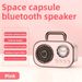 Space Capsule Bluetooth portatile mini altoparlante per bambini con slot per schede karaoke subwoofer piccolo regalo di compleanno_voghion.com