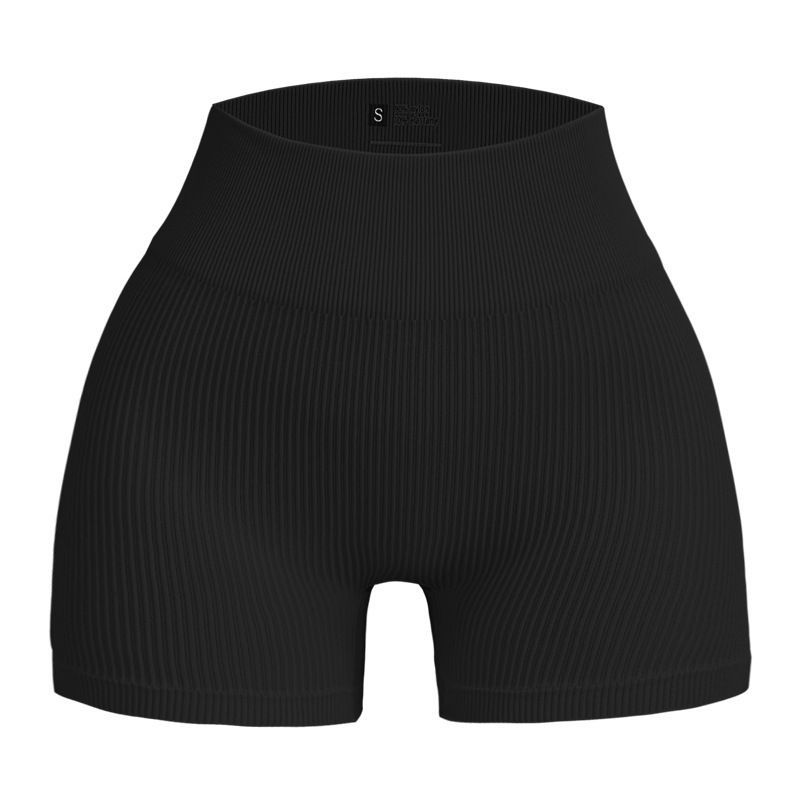 Slimming And Lifting Three Part Yoga High Waist Fitness Stretch Shorts, Sports Running Seamless Peach Hip Casual Shorts_voghion.com