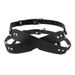 PU leather Eye Mask with Cross Adjustable Shading Blindfolded Bondage Harness Strap for Fetish Slave Cosplay E_voghion.com