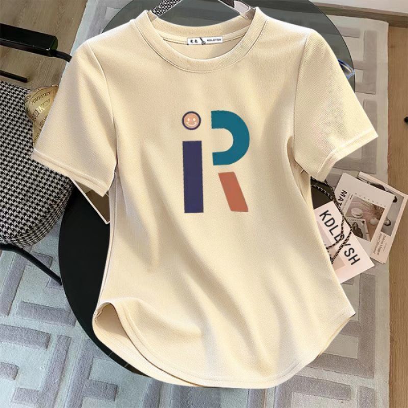 Women's clothing fat mm plus size women's summer loose slim short-sleeved T-shirt top_voghion.com