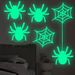 Glow In The Dark Halloween Wall Stickers - Spooky Spider Decals For Living Room & Bedroom, Self-Adhesive PVC Wall Art For Party Decor_voghion.com