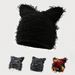 Men's Camouflage Balaclava Knit Hat - Warm Winter Face Mask With Cat Ear Design, Soft Acrylic Fabric, Windproof & Breathable For Outdoor Activities_voghion.com