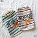 Cat Spring Breathable Striped Pet Thin Dog Clothes Bichon Teddy Summer Vest_voghion.com