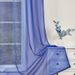 Cortinas de voile resistentes à água – Cortinas transparentes com filtro de luz azul royal – Cortinas modernas de poliéster trançado para sala de estar/quarto/varanda_voghion.com