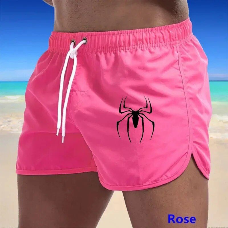 For Summer Men's Pattern Printed Swimwear Shorts Sexy Swim Trunks Men Swimsuit Low Waist Breathable Beach Wear_voghion.com