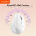 Straight Hair Rechargeable Ergonomic Vertical Office Upright Wireless Dual Mode Mouse_voghion.com
