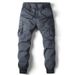 Men's Workwear Pants Trend Style Youth Oversized Solid Color Leggings With Multiple Pockets_voghion.com