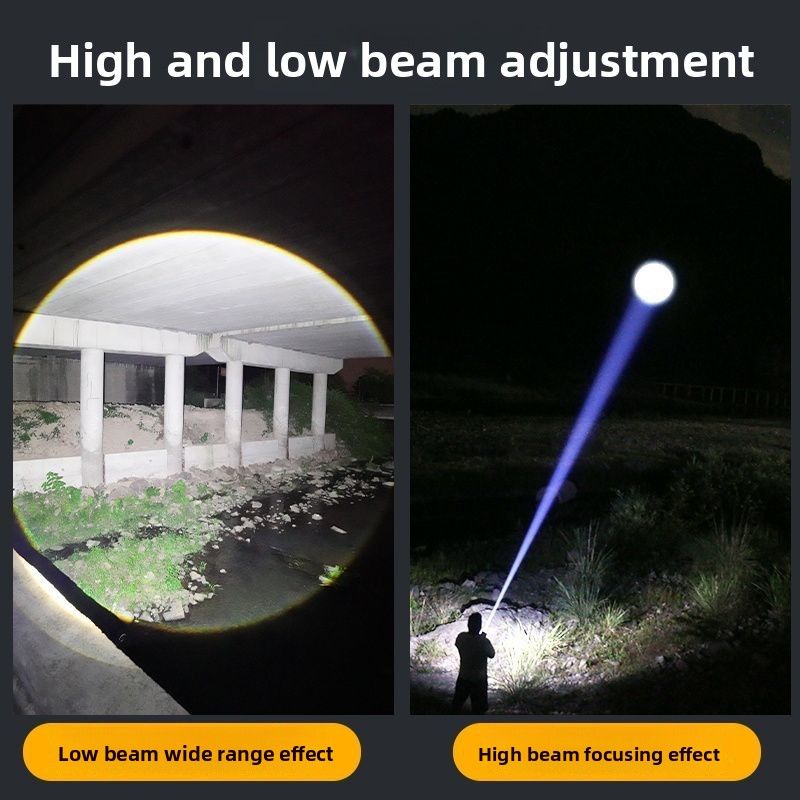 Reparatur Hohe Helligkeit Multifunktions Wiederaufladbare Schwarz Technologie Taschenlampe Ultra-Hell Langstrecken Tragbare Laser_voghion.com