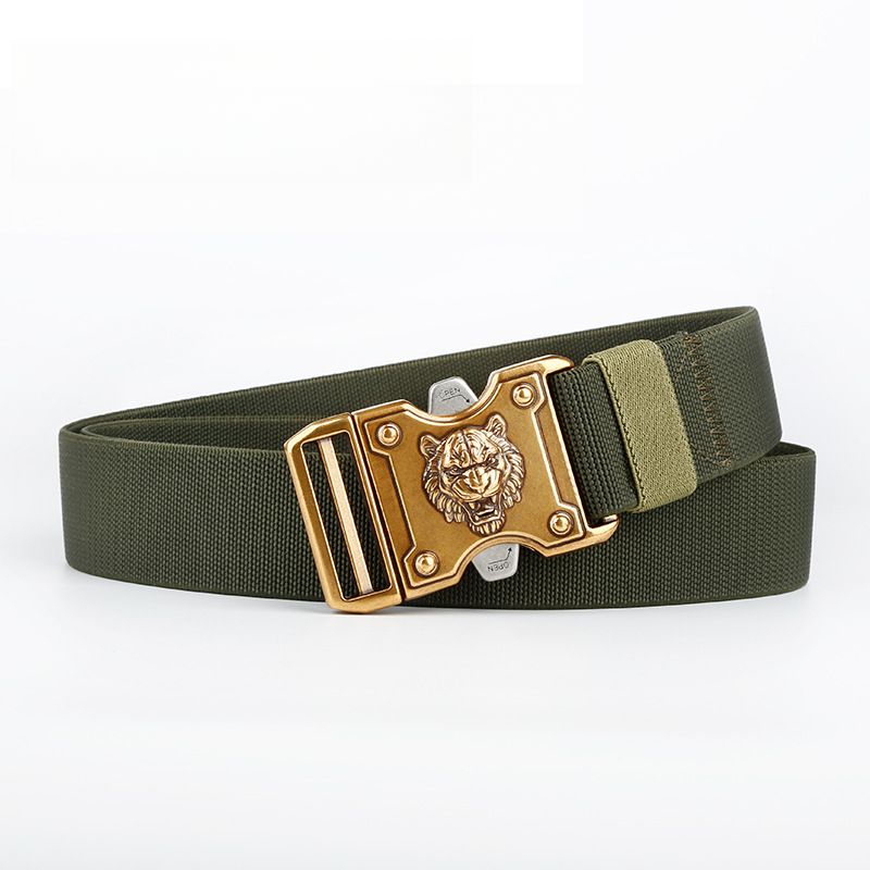 3,8 cm vlek niet-poreuze riem nylon canvas elastische tactische paar socket riem broek riem heren riem_voghion.com