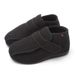 ZiwaGe Mid-High Top Warm Cotton Shoes Double Layer Hook And Loop Adjustable Size Comfortable For Wide Feet_voghion.com