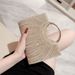 Women's Clutches Bags Fashion Evening Bag Shiny Rhinestone Striped Handbag Wedding Bridesmaid Bag Evening Bag Dress Bag Shoulder Bag_voghion.com