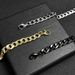 Bracciale unisex alla moda audace cubano Hip Hop Simple Basic Chain NK_voghion.com