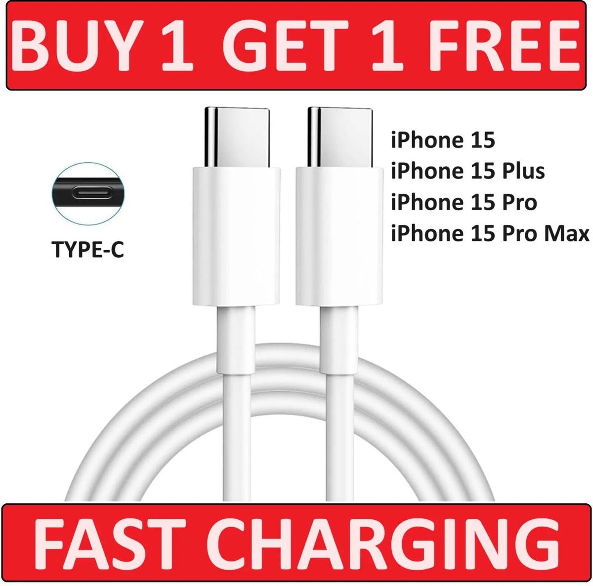 Typ C zu Typ C Kabel USB C Schnellladegerät Blei lang für iPhone 15 Plus 16Pro Max_voghion.com
