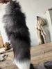 Prezzo speciale, ciondolo per borsa in vera pelliccia di volpe importato, coda di gatto, giocattolo per arricchimento e gioco di ruolo, circa 50 cm_voghion.com