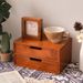 Desktop Drawer Style Small Storage Cabinet, Wooden Cosmetics And Miscellaneous Items Box_voghion.com