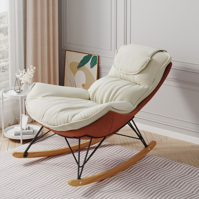 Leisure sofa single rocking chair, light luxury sofa chair, balcony leisure area single chair, comfortable and breathable,detachable and washable seat_voghion.com