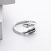 Nuovo anello in argento puro, sexy, semplice, regolabile, aperto, dal design unico_voghion.com