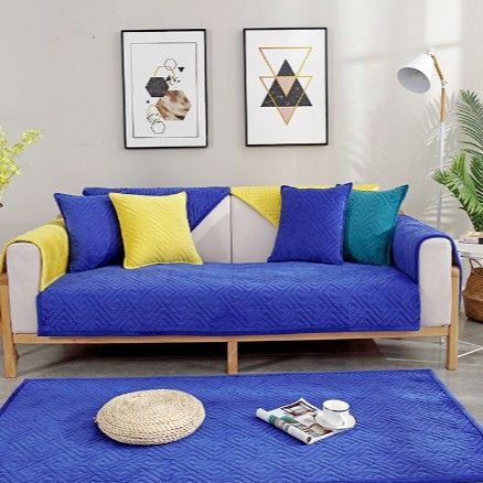 Fleece Sofa Cover Set - Quilted Armrest & Back Cushion Protector For Recliners And Nail Chairs​​_voghion.com