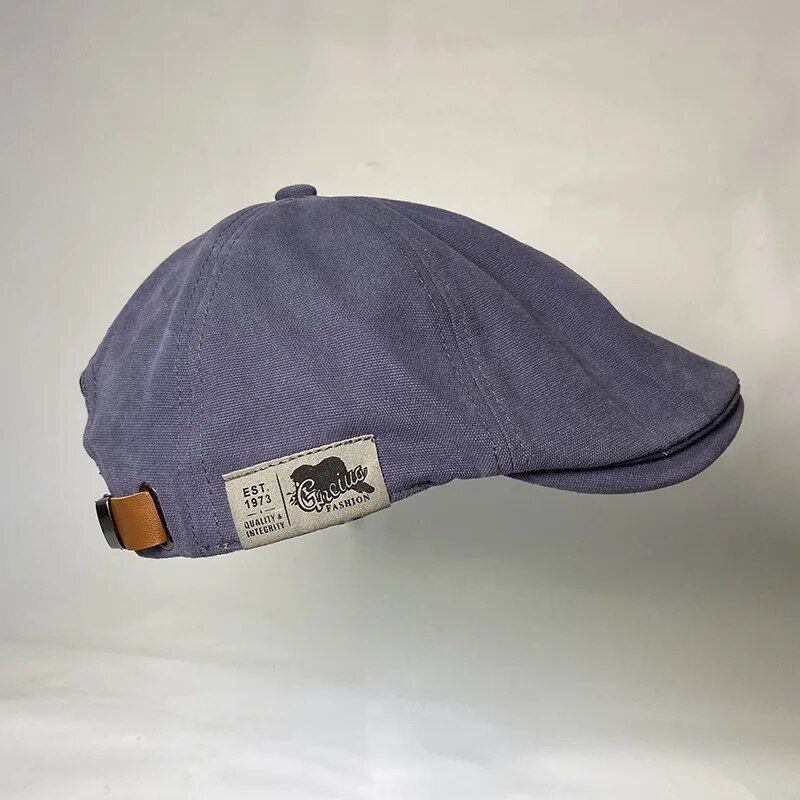 2023 Ny bruksstil Herrehatter Berets Britisk vestlig stil Ivy Cap Klassisk kvinne Vintage bomull og lin Beret_voghion.com
