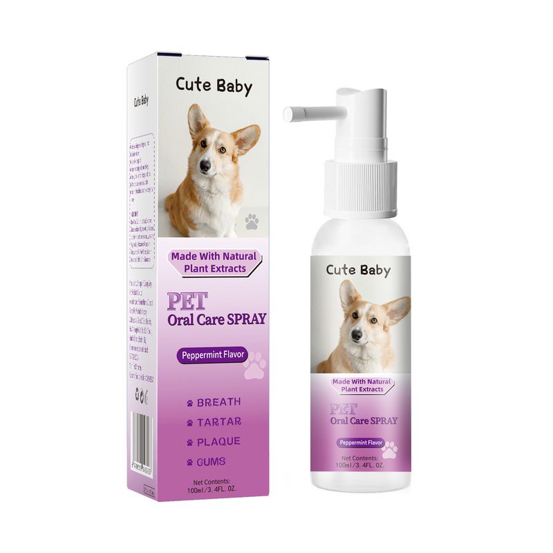 Huisdier Mondreinigingsspray Eetbare Kat Hond Deodorant Spray Mondwater Ademverfrissende Spray_voghion.com