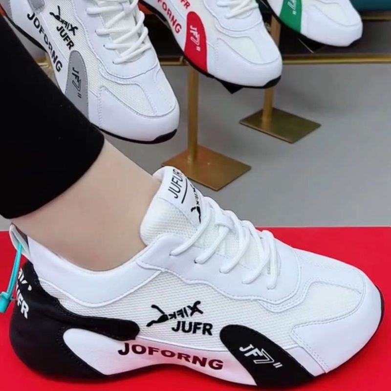 män och kvinnor i samma stil våren nya förhöjda andningsbara matchande par vita skor modetrend Forrest Gump skor_voghion.com