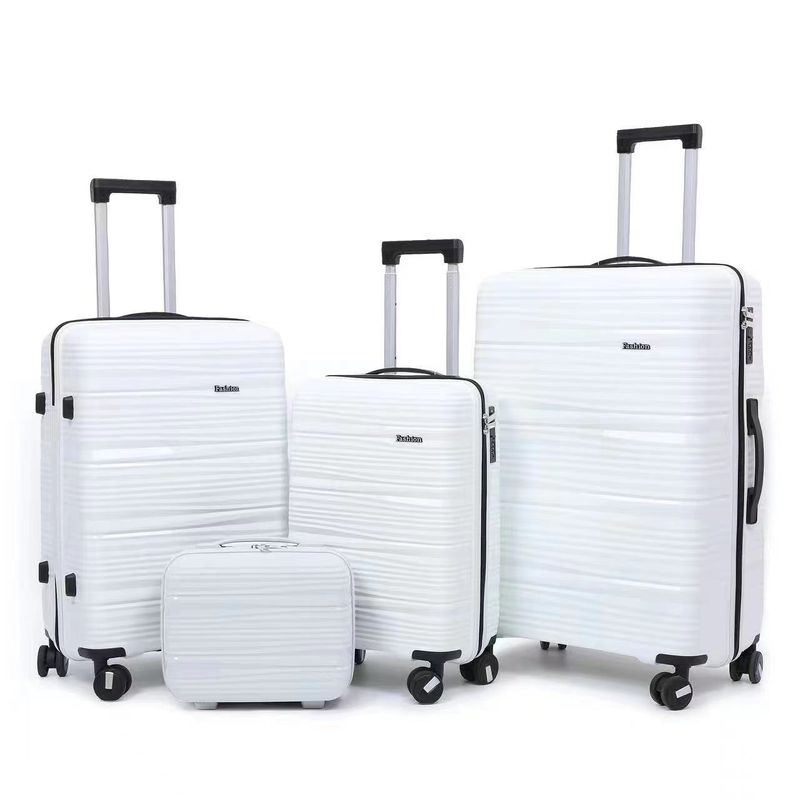Gepäck- und Reisetaschen-Set, drei Sets mit vier Trolley-Koffer, versenkbarer Griff, versenkbares Schloss, farblich passendes explosionsgeschütztes Zugtuch, Fabrikgroßhandel_voghion.com