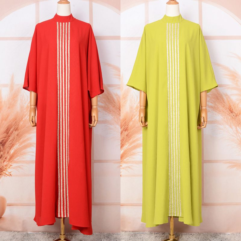 Damenbekleidung E-Commerce Arabische Abaya Dubai Muslimische Robe Mode Temperament Hot Diamond Robe Kleid_voghion.com
