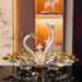 Crystal Swan Δημιουργική Είσοδος Σαλόνι Κρασιού Τηλεόραση Ντουλάπι Βιτρίνα Κορίτσι Γάμος Δώρο Διακόσμηση Σπιτιού_voghion.com