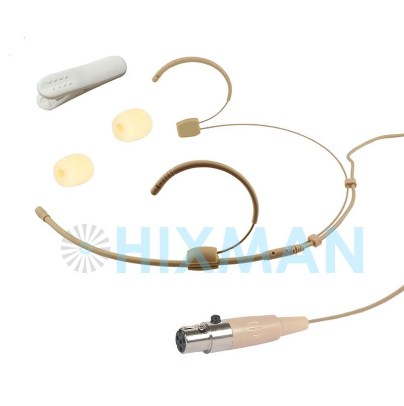HIXMAN 4020-EV Omni Headset Huvudmonterad Kondensatormikrofon För Electro Voice EV RE-1/2 Telex Trådlöst System_voghion.com