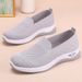 Nye damesko med vevd, pustende, avslappet stil, én fot, gammeldags Beijing-stoffsko, flate, allsidige enkle sko_voghion.com