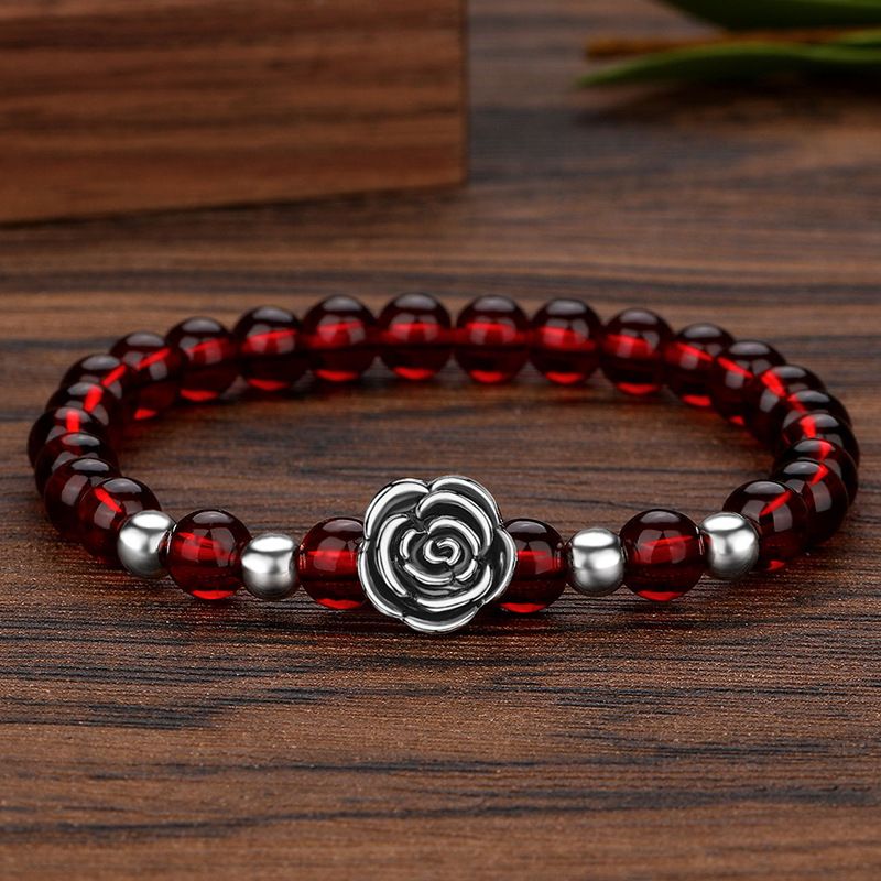 Bracciale in argento sterling 3D duro retrò da uomo, prepotente, tailandese, coraggioso, fortuna, antico, perline di ossidiana in argento_voghion.com