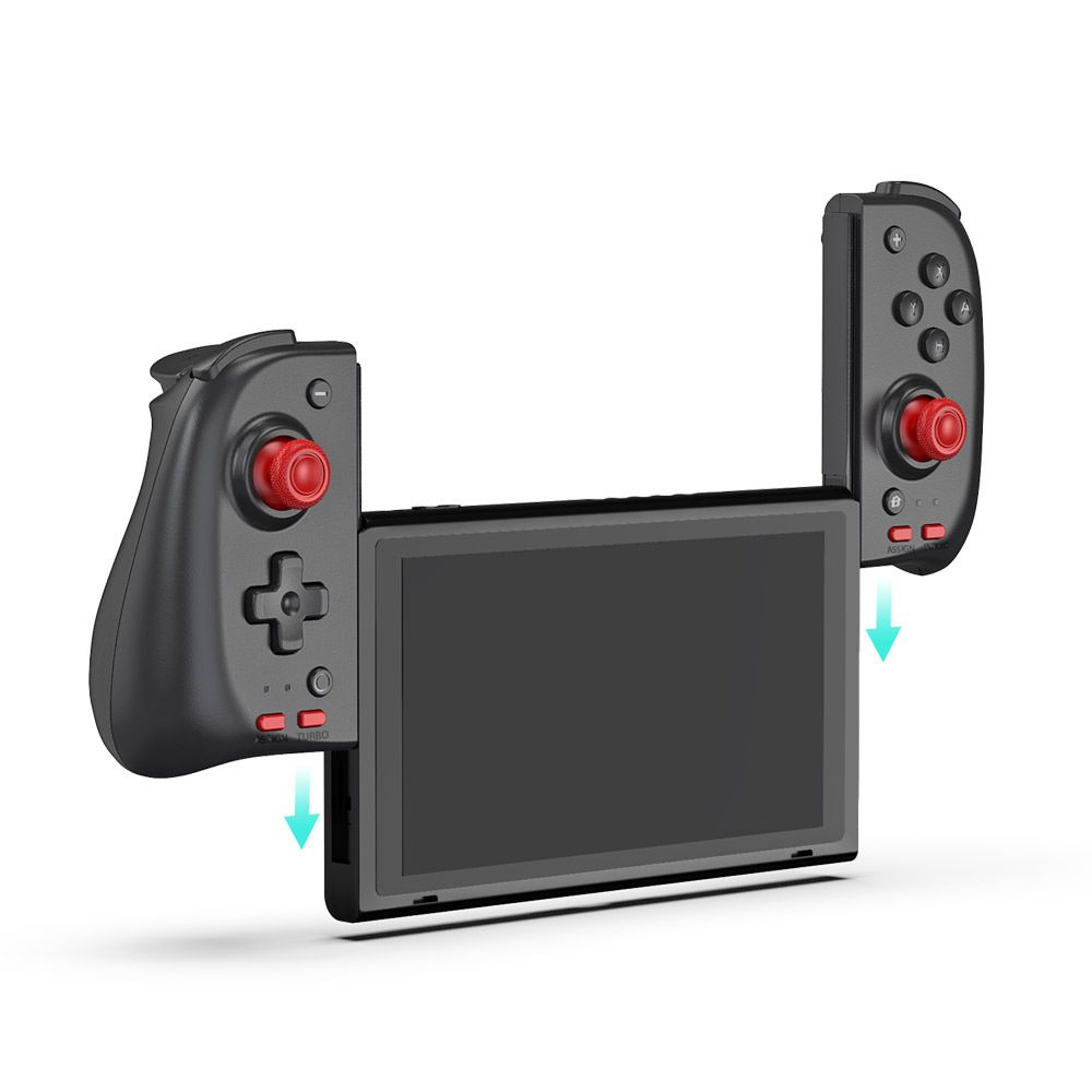 19210D Nintendo Switch Pro Gamepad Denetleyicisi için kablolu 1L1R Joycon Saplı Tutacak Gyro Joy-pad Joystick Aksesuarları_voghion.com
