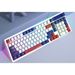 KIMEBOO Front Leopard Wired 98-Key RGB Keyboard Silent Mechanical Feel Gaming Office Color Matching Universal_voghion.com