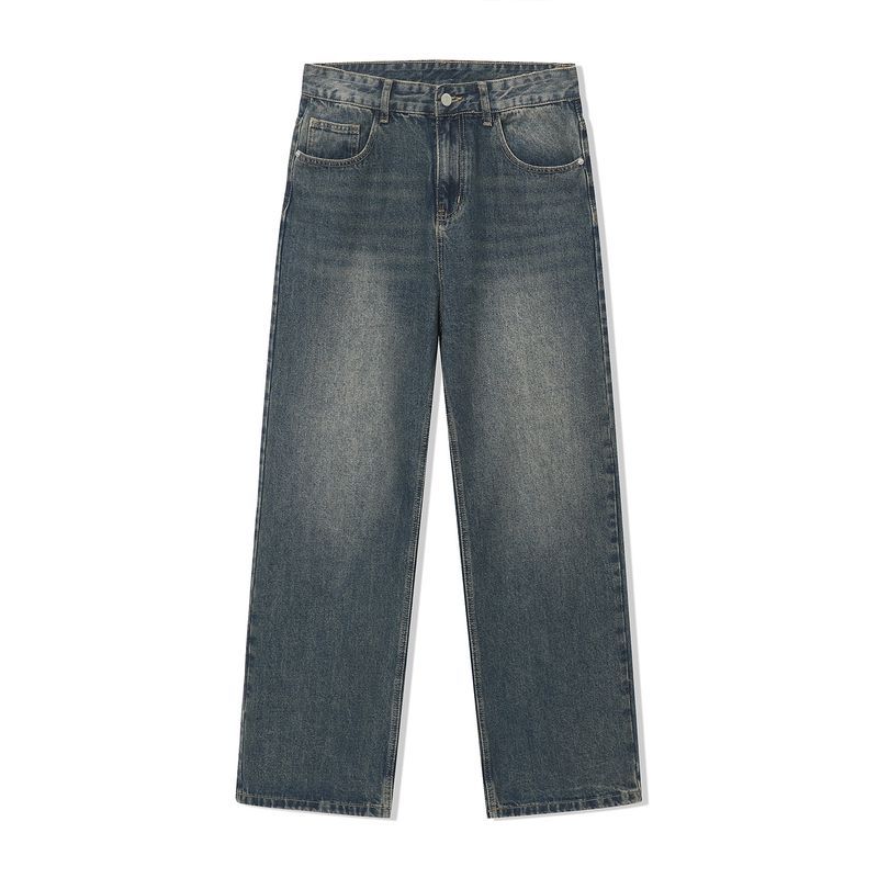 Hommes printemps décontracté Denim pantalon veste costume Vintage_voghion.com