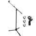 5 Core Microphone Stand Floor Height Adjustable W Extending Telescoping Boom Arm_voghion.com