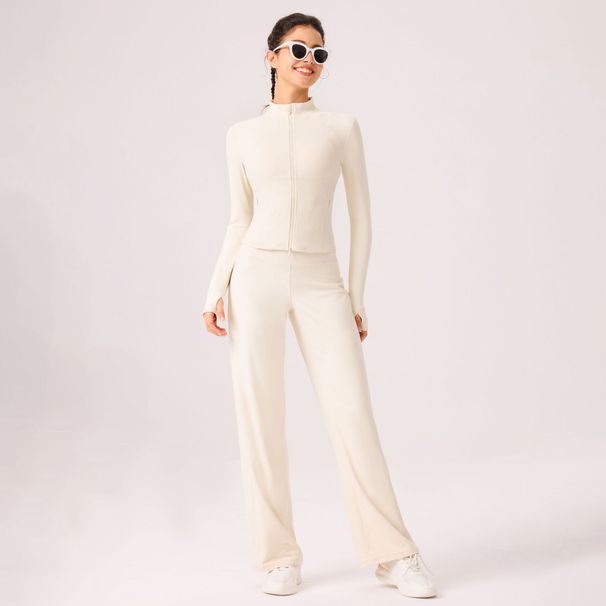 Autumn Winter Barely-there Skin-friendly High-waisted Straight-leg Loose Slimming Wide-leg Pants Versatile Breathable_voghion.com