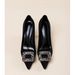 Elegante, professionelle schwarze High Heels für Damen, neue spitze Zehenpartie, Strasssteine, High-End, Pendlerarbeit, klobiger Absatz_voghion.com