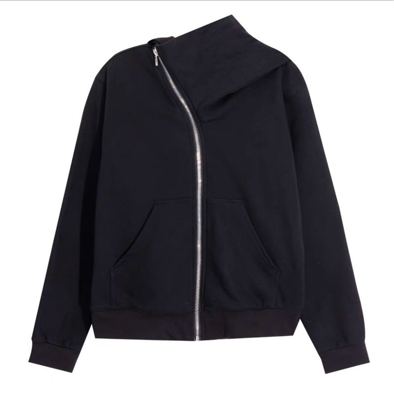 Roupas masculinas American High Street Halloween Unissex Moletom com capuz de bruxa de Halloween com forro de lã, pulôver streetwear com zíper para o inverno, ajuste grande_voghion.com