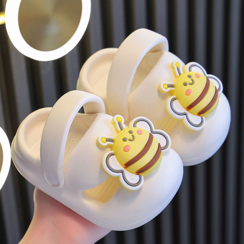 Kinder Sommer Hausschuhe für Jungen, Süße Weiche Sohlen für Mädchen, Indoor Home Anti Slip, Babyschuhe für Säuglinge und Kleinkinder mit Geschlossener Spitze_voghion.com