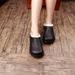 Top Layer Rindsleder Echtleder Damenschuhe 2025 Herbst Winter Neue warme vielseitige bequeme Slip-On Flats_voghion.com