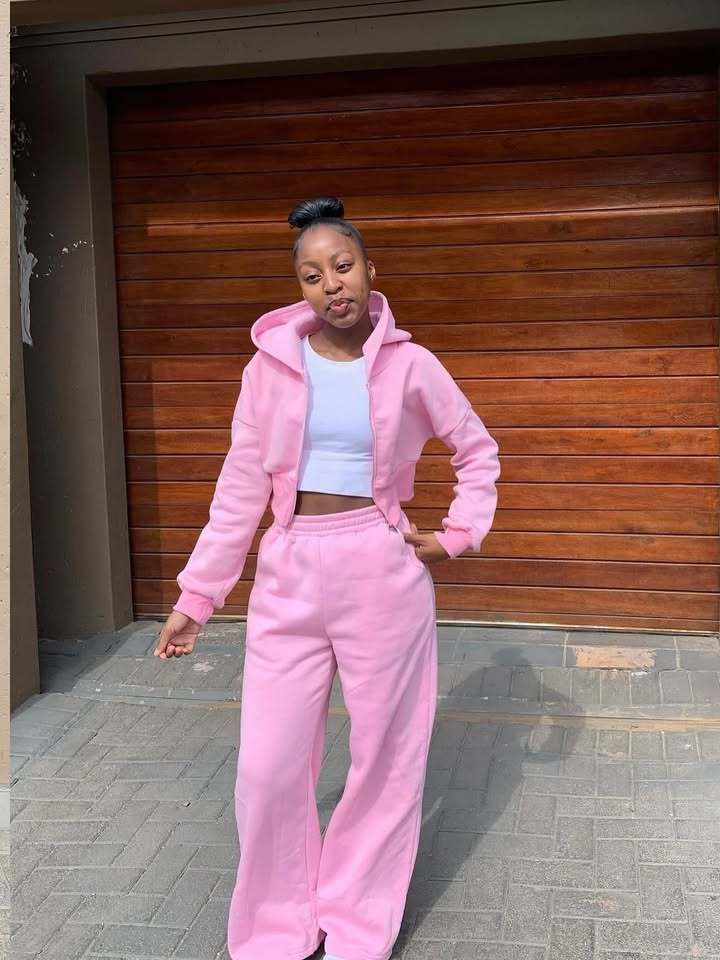 Women's Autumn/Winter Hoodie & Drawstring Pants Set - Long Sleeve Zip-Up Sweatshirt & Solid Color Joggers, Casual Two-Piece Outfit ( S/M/L/XL)_voghion.com