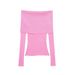 Top lavorato a maglia con spalle scoperte, nuovo stile primavera 2024 da donna_voghion.com