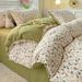 Class A Baby-Level Bubble Bedding Set, Ins Style Washed Cotton Bed Quilt Cover, Fitted Sheet, Three-Piece Set For_voghion.com