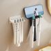Multifunctional toothbrush holder wall mounted storage rack household toothbrush rack toothpaste rack bathroom wash rack_voghion.com