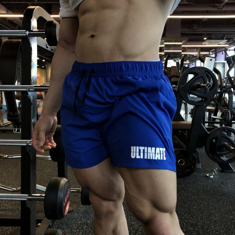 Shorts esportivos de verão Brother Quick Dry 3/4 masculinos elásticos de ferro para academia fitness treinamento muscular calças quentes_voghion.com