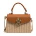 Women's Handbag Crossbody Bag One Shoulder Hand Crossbody Bag Straw Woven Box Bag_voghion.com