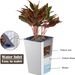 Olinze Vaso per fiori in plastica per bonsai pigro Modello in mattoni Quadrato Alto Stile multicolore Autoadescante Bacino_voghion.com