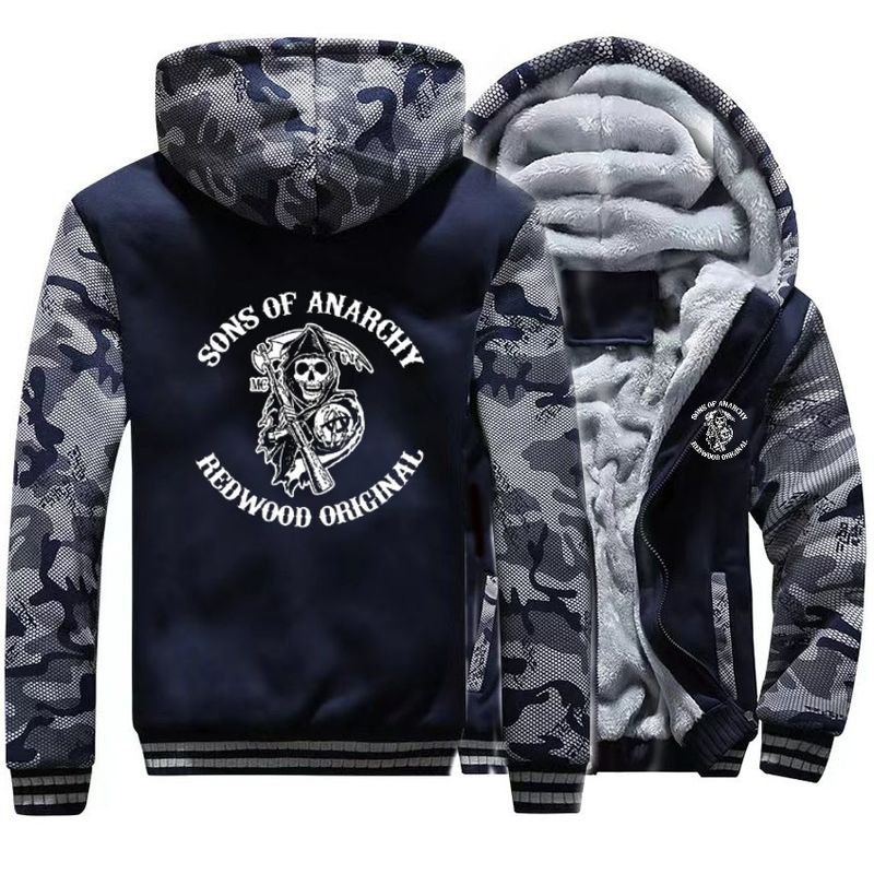Vêtements pour hommes périphériques dramatiques, pelucheux et chauds, vêtements épais en coton chaud pour hommes, vestes pull décontractées, vestes de baseball_voghion.com